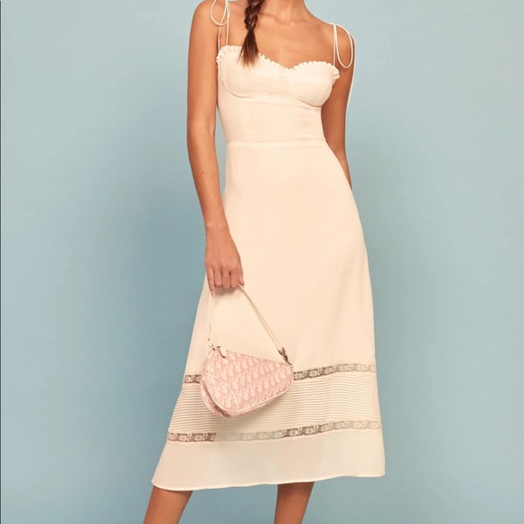 NWT Reformation Ronan dress, Ivory, size 2 - Picture 5 of 6